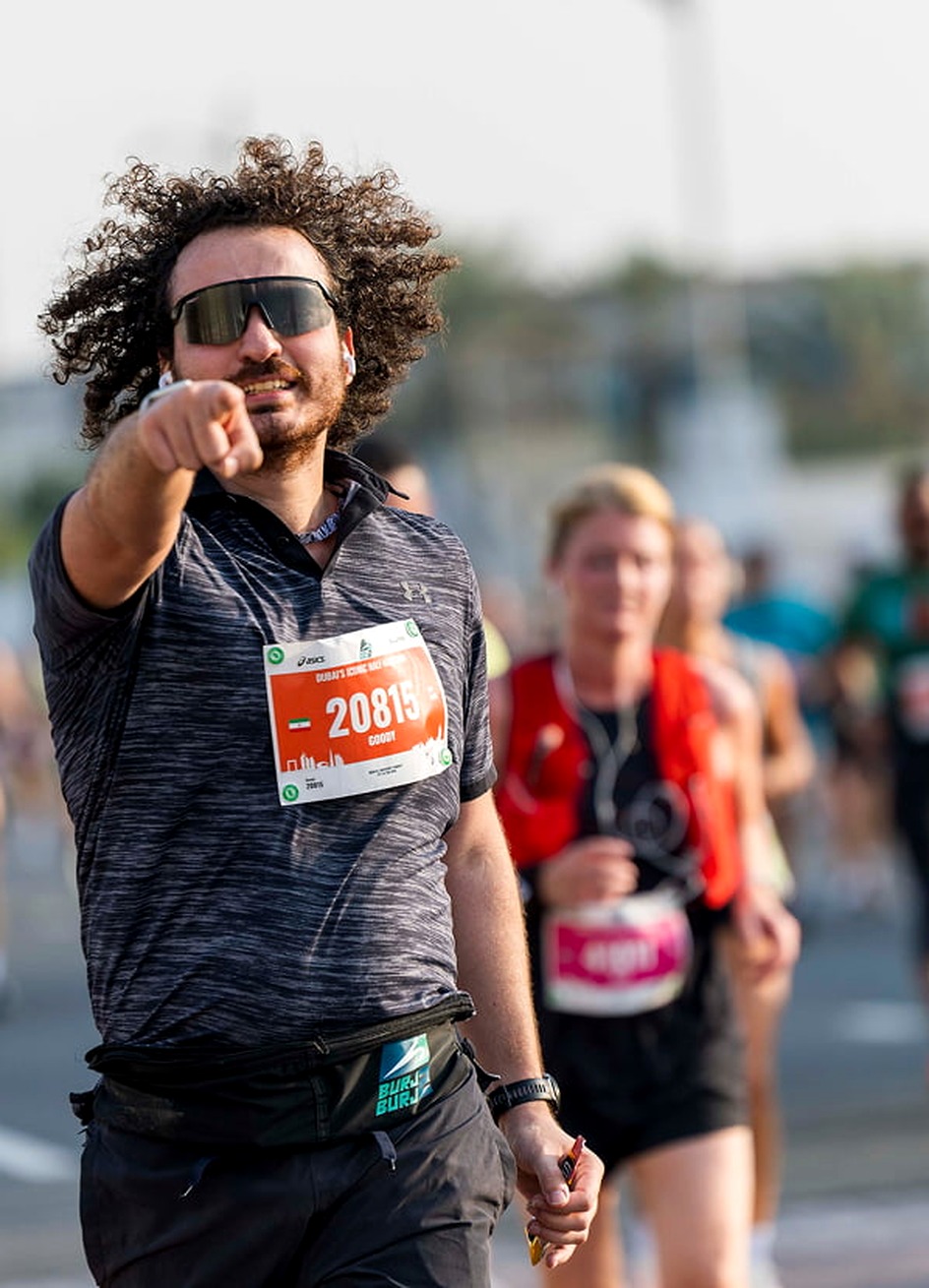 Runner at the Burj2Burj Half Marathon